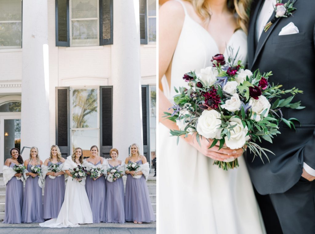 Purple Carrick House Wedding