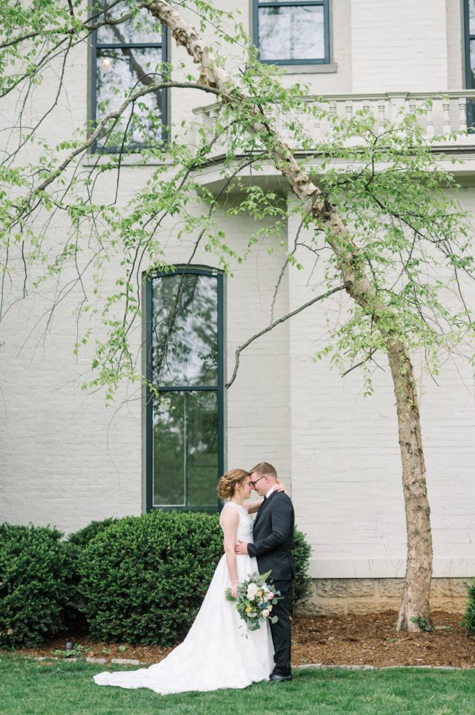 Bride and Groom at Peterson Dumesnil House Wedding