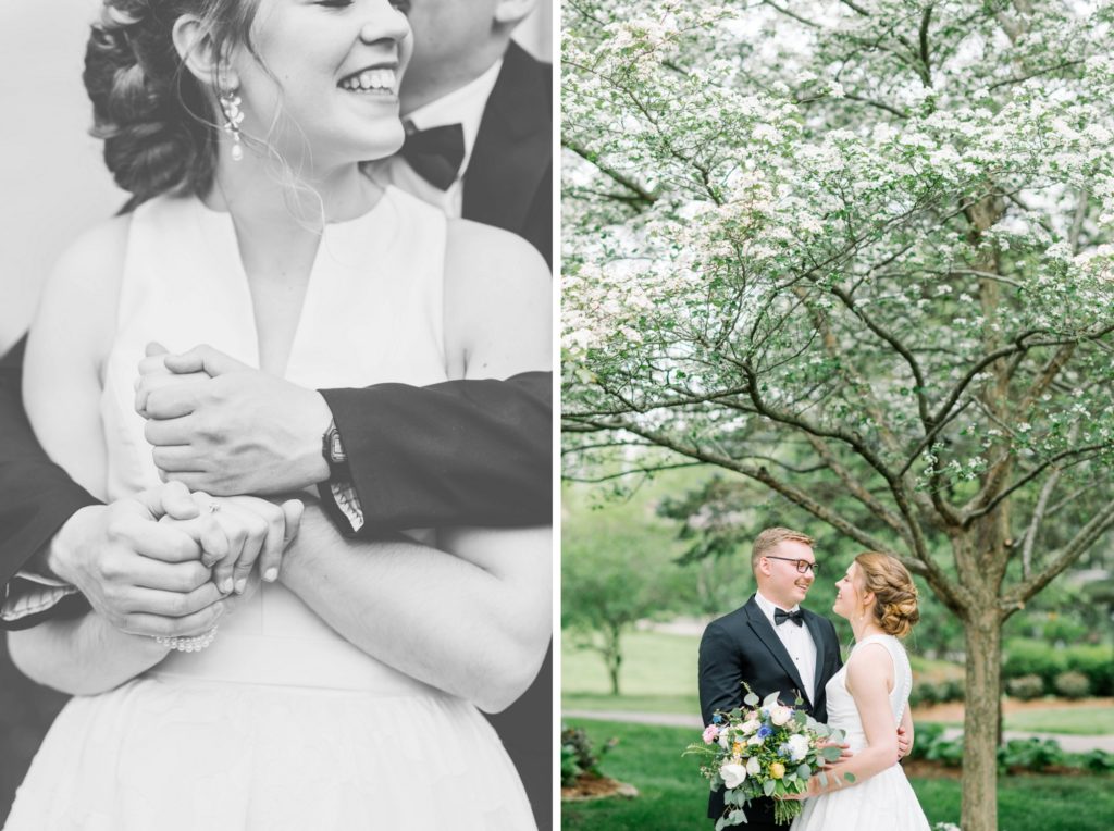 Bride and Groom at Peterson Dumesnil House Wedding