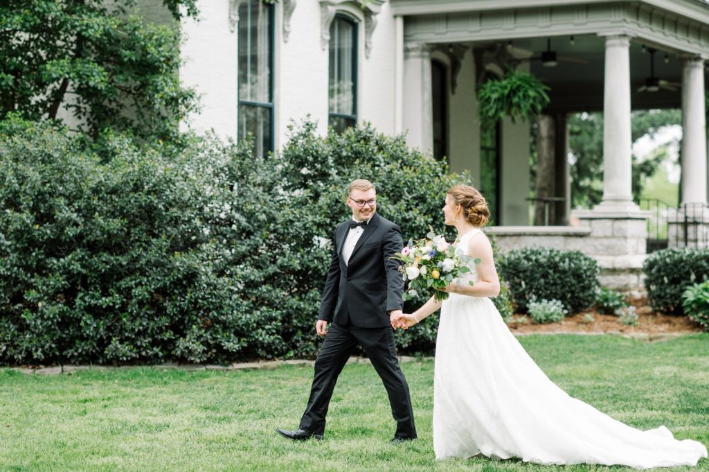 Bride and Groom at Peterson Dumesnil House Wedding