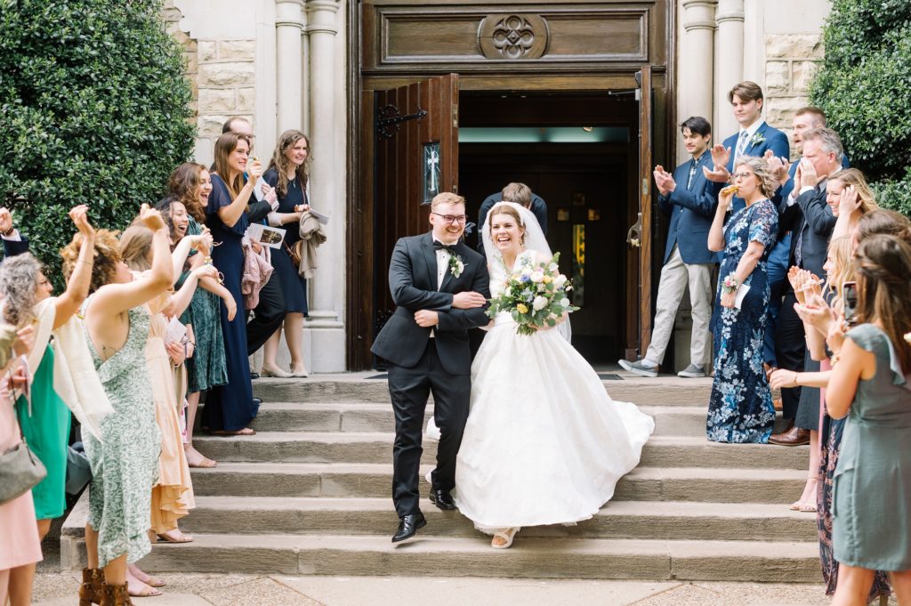 Peterson Dumesnil House Wedding exiting church