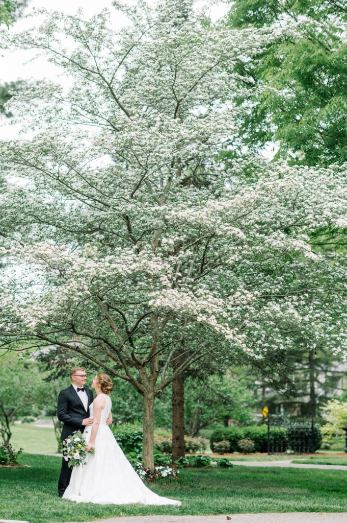 Peterson Dumesnil House Wedding Bride and Groom Portrait