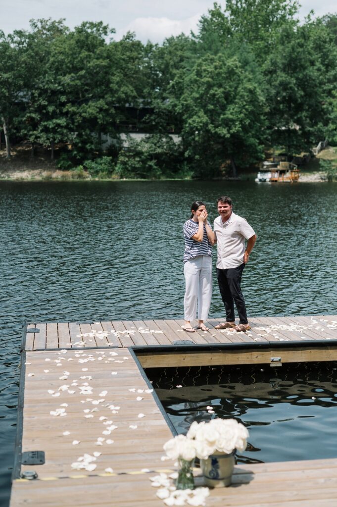 A Surprise Proposal at the Lake House