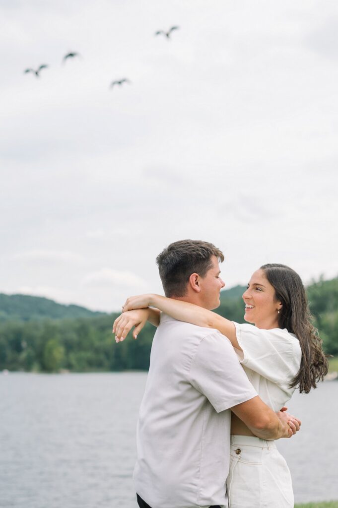 A Surprise Proposal at the Lake House